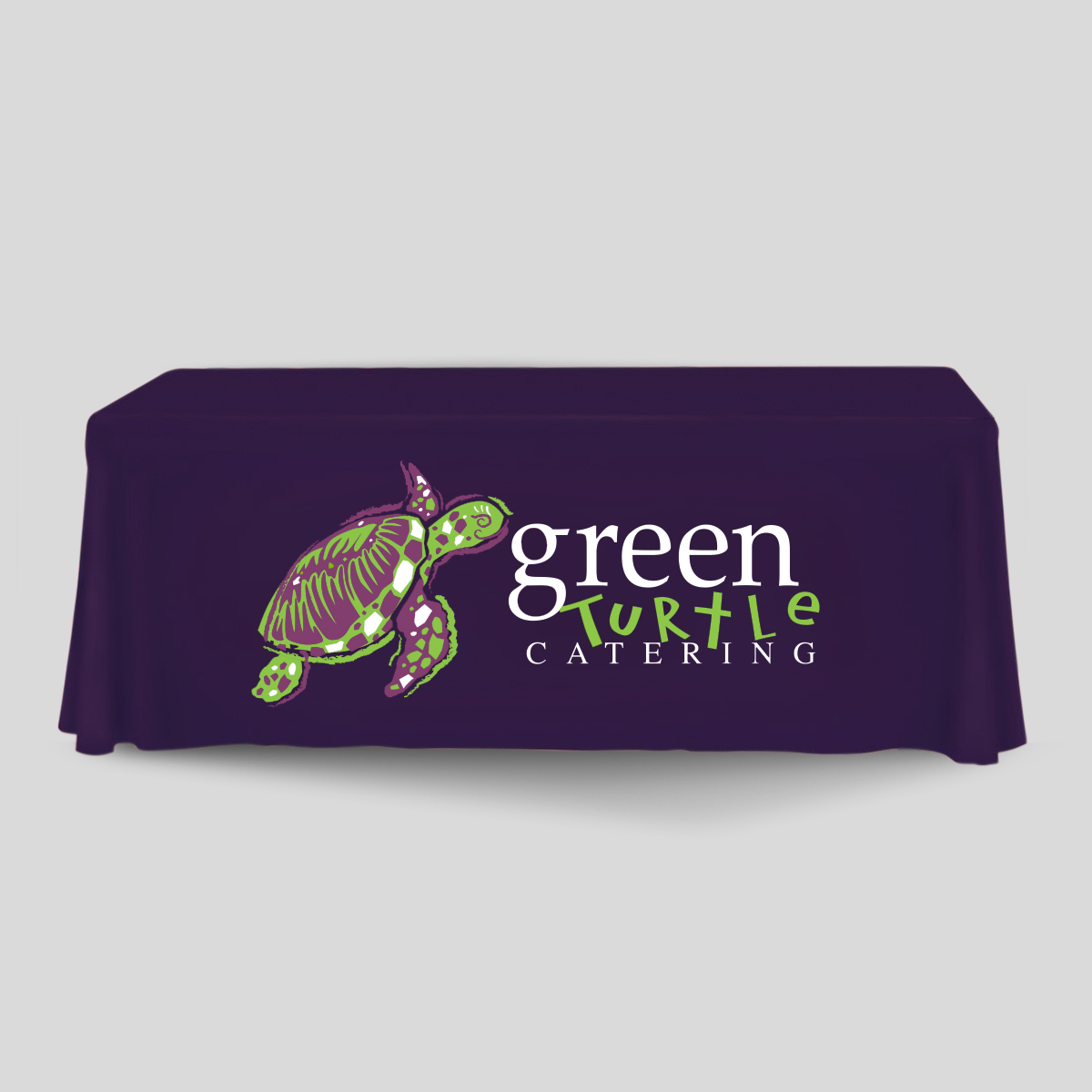 green turtle catering tablecloth