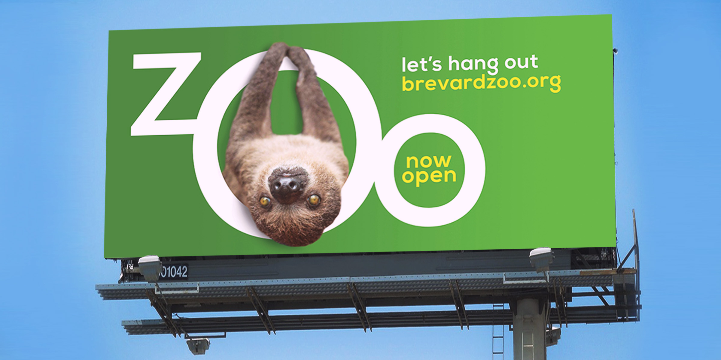 zoo open billboard sloth
