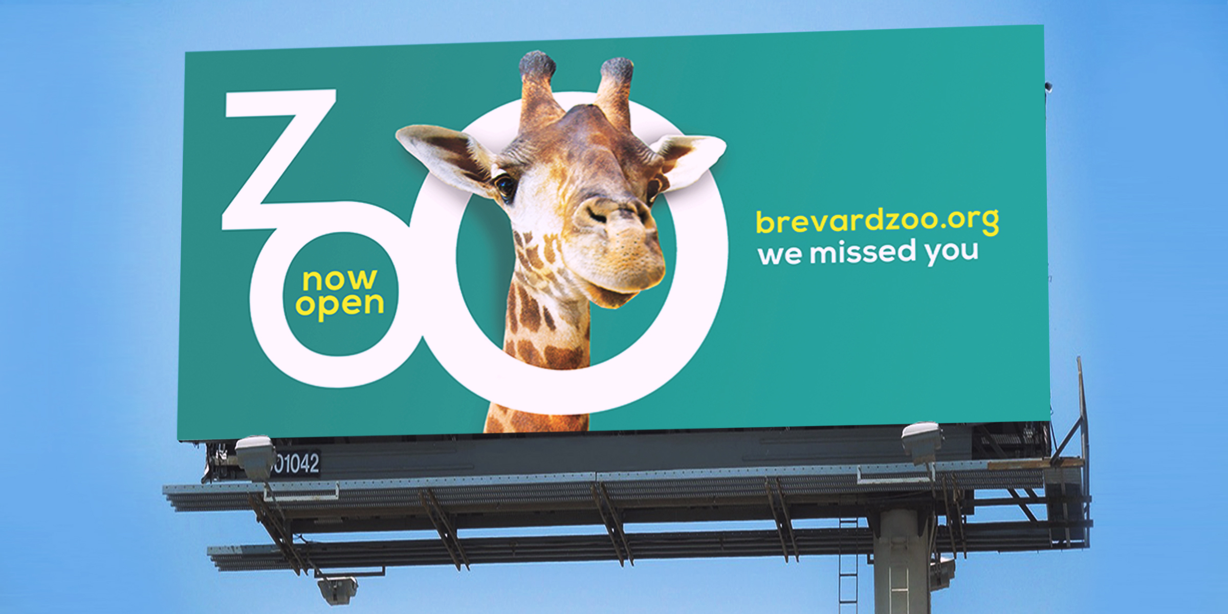 zoo open billboard giraffe
